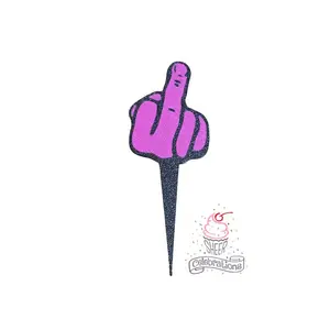 Sheer Celebrations Middle Finger Cupcake Toppers