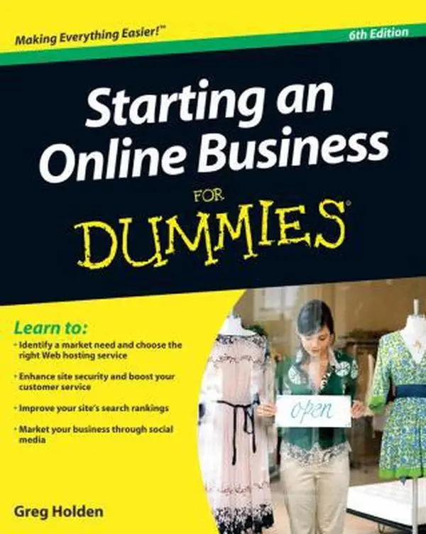 USED Book - Starting an Online Business for Dummies by Greg Holden (Paperback) - english