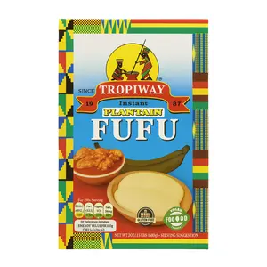 Fufu, Plantain Flour (24oz) Amala, Pounded Yam, Foutou, Foufou, Kwanga, Akumé (Tropiway)