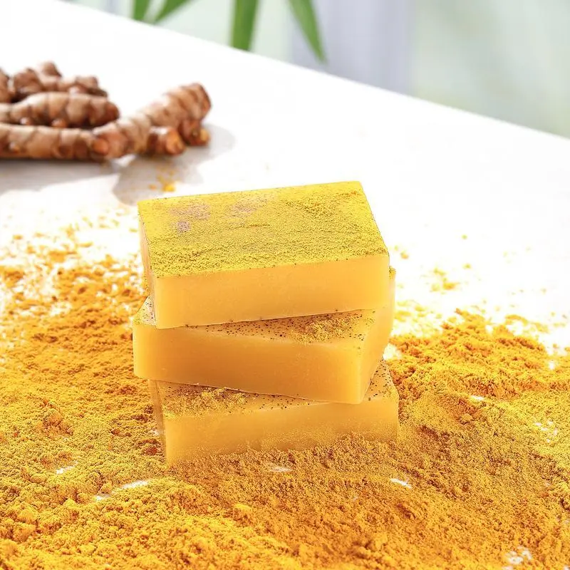 3PCS Lemon Turmeric KojicAcid SoapLemon Kojic Acid Soap BarTurmeric Soap BarKojic Acid SoapDark Spot Remover for Face Facial Skincare Radiant Comfort