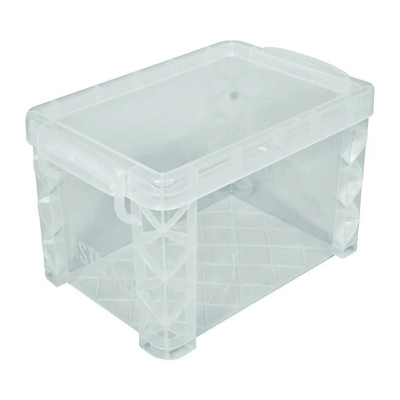 Advantus 30457 Plastic Card File Organiser - Super Stacker, Clear, 4 x 6 in.