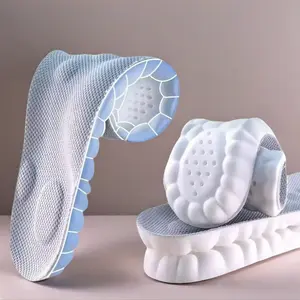 2Pairs 4D Cloud Memory Foam Sports Insoles, Arch Support Soft Comfort Shoe Inserts for Summer Vibes 25124