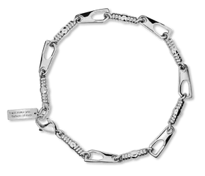 Shields of Strength Men's Stainless Steel Fishers of Men Bracelet | Matthew 4:19