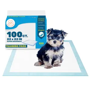Fluffy Ventures Pet Potty Training Pads for Dogs, Puppy Pee Pads, 22" x 22", 100/600/1200 Count, Bulk