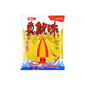 HUAYUAN Braised Flavor Crispy Squid Snacks - Taiwanese Savory Puffed Delights, 50g