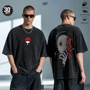 [New Arrival] Tobi Mask Vintage Acid Washed Graphic Tee With Double-Printed Cotton For Y2K Streetwear Outfits & Anime Fans TLR