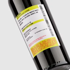 Personalised Prescription Wine Label Stickers | Funny Custom Vinyl for Birthday & Anniversary Gift Ideas Personalized Silicone vinyl sticker diy decorative high quality waterproof label