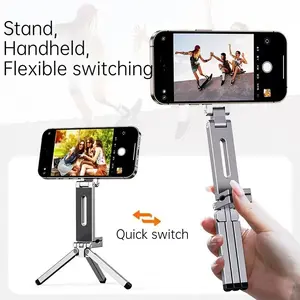 Travel mobile phone magnetic suction bracket magsafe portable clip rotating and folding, magnetic mobile phone holder, foldable photo live broadcast portable desktop mobile phone tripod, Portable phone stand, Universal phone holder