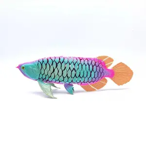 3D Printed Realistic Gold Dragon Fish Creative Model Ornament, Decorative Figurines, animal decorations, Decorative Gift Birthday Present, Random Eye Color, Unique Decoration