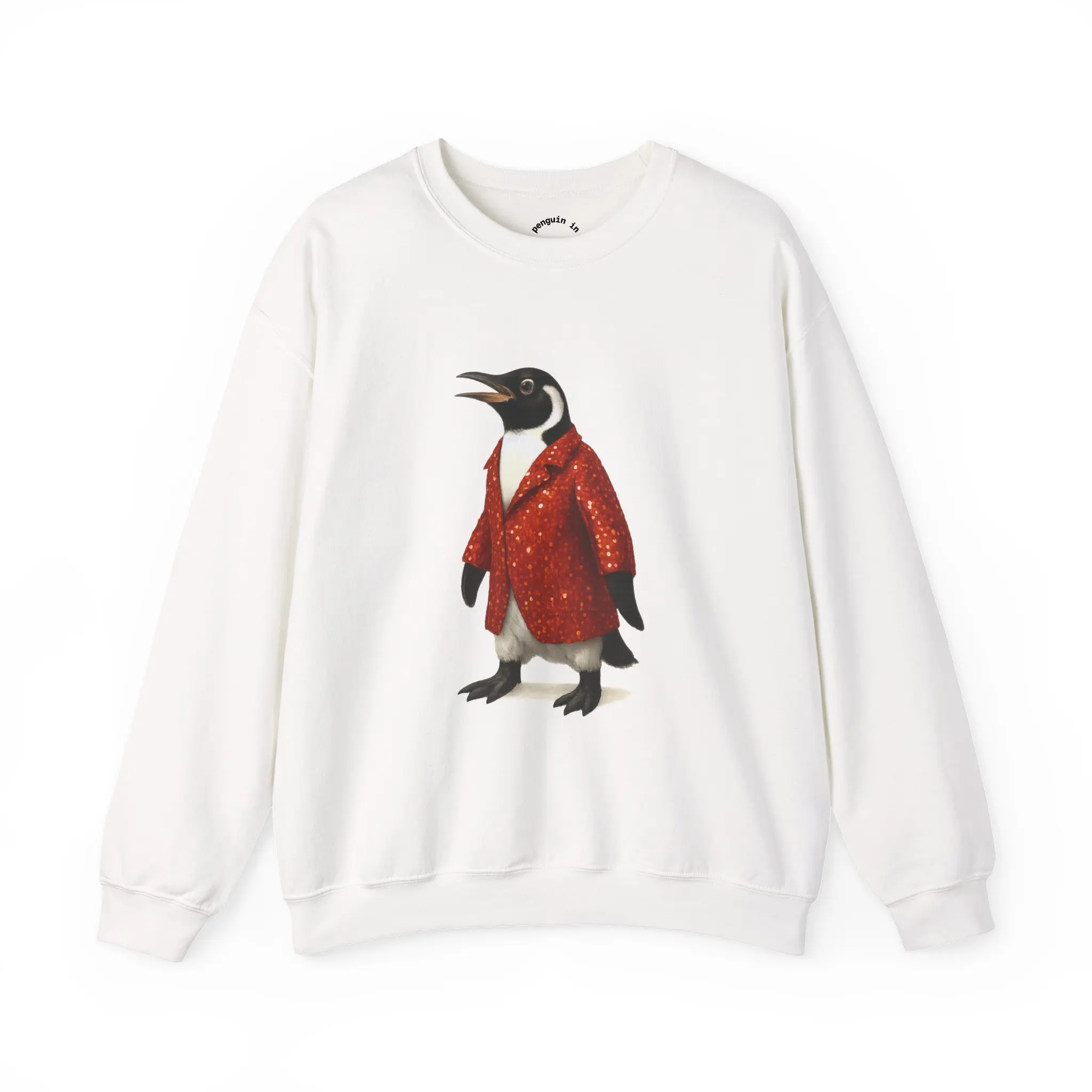 Penguin in Sequins RHYMES THYME Sweatshirt
