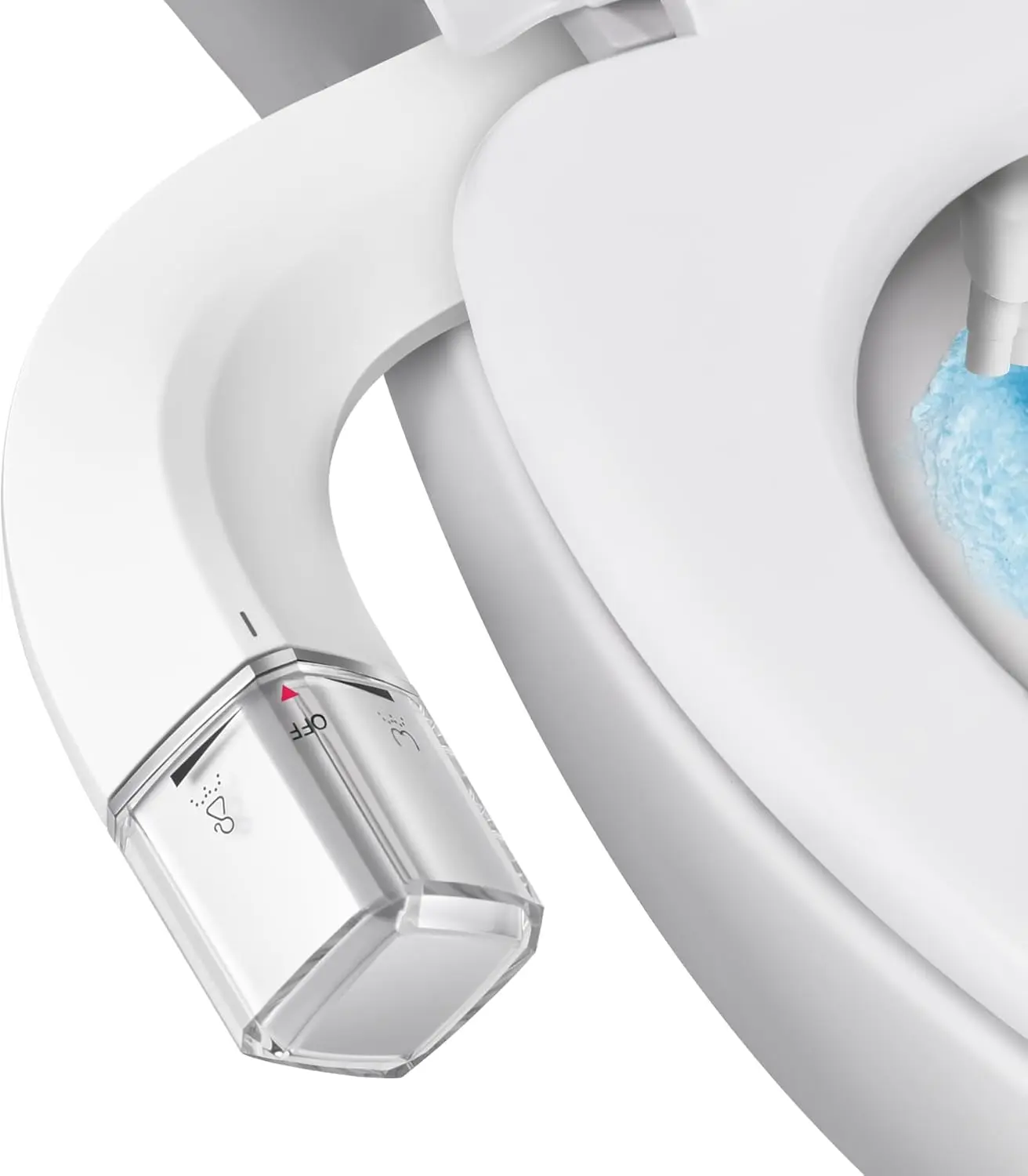 Ultra-Slim Bidet Dual Mode Bidet Attachment for Toilet, Bidet Toilet Seat Attachment with  Controls(Feminine/Posterior Wash),Easy to install Design Non-Electric Bidet
