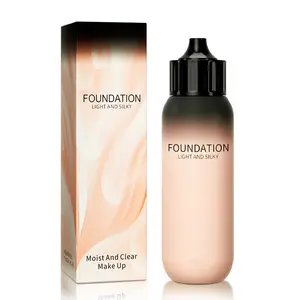 No More Touch-Ups!Longwear Liquid Foundation (Turn Up The Base) – Full Coverage, Waterproof&Sweat-Proof, Soft Matte Silicone-Free Blur cc creme Matte Full Coverage Pressed Powder Foundation Pro Filtr Soft Matte Liquid Foundation mystique makeup primer