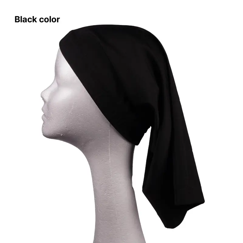 2 Dreadlocks Tube Sock Wide Elastic Headband Loc Cap Long Hair Dreads Head Wrap Full Cover Spandex For Women Men Black Dreen Durable Solid Color High Quality Fabric Comfortable Breathable