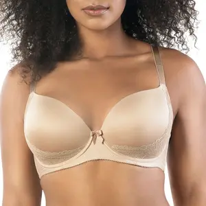 PARFAIT Casey 2801 Womenswear Full-busted Sexy Lace Trim  Plunge Wired Lightweight Foam Padded Seamless Comfortable Everyday T-shirt Bra