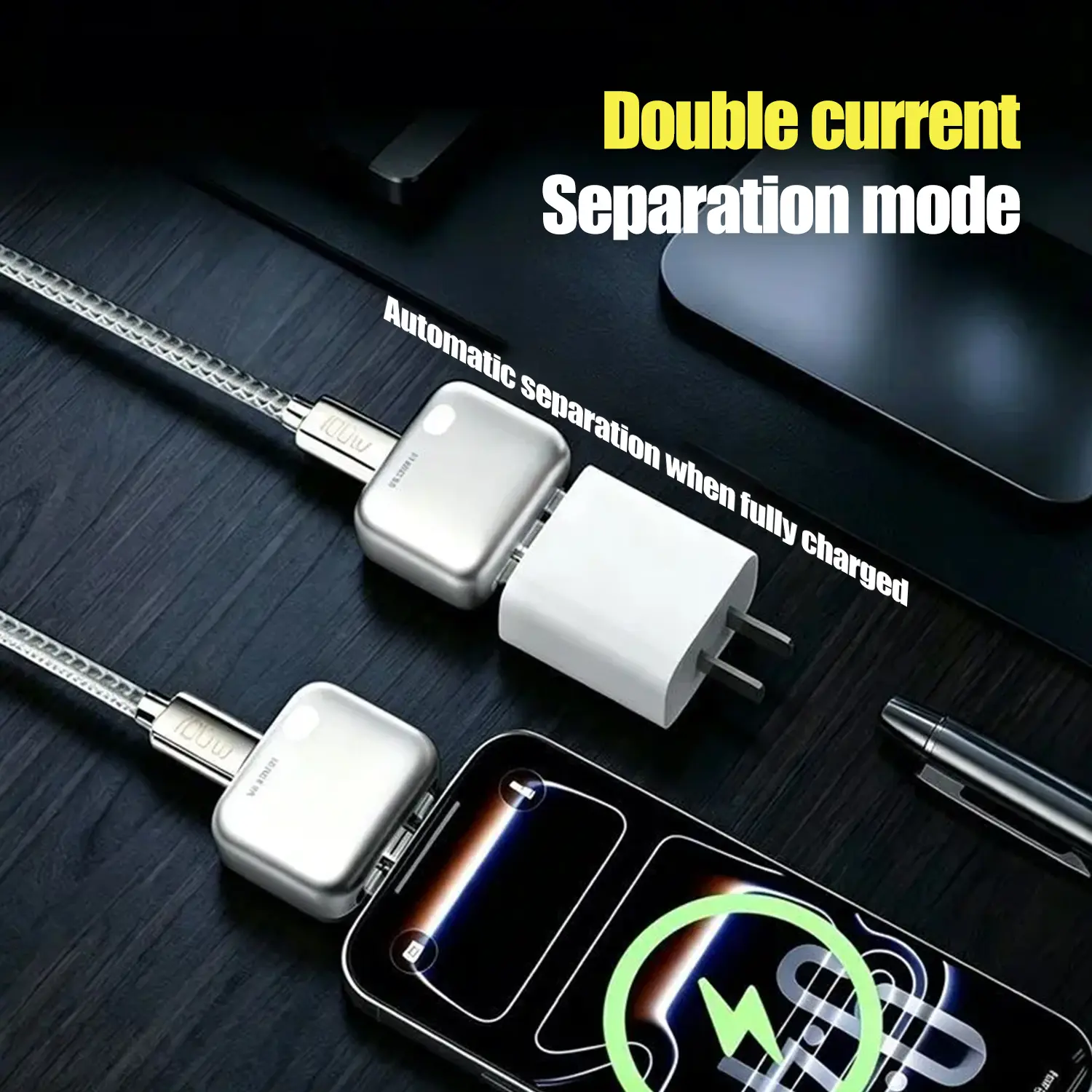 Smart Auto Stop Charging Protector for iPhone Android, Overcharge Protection Adapter, Full Battery Auto Disconnect Charger, Night Charging Safety Saver, Portable Battery Protection Charging Accessory, AI Smart Power Cut Off Smart Auto Stop Charging Protector for iPhone Android, Overcharge Protection Adapter, Full Battery Auto Disconnect Charger, Night Charging Safety Saver, Portable Battery Protection Charging Accessory, AI Smart Power Cut Off