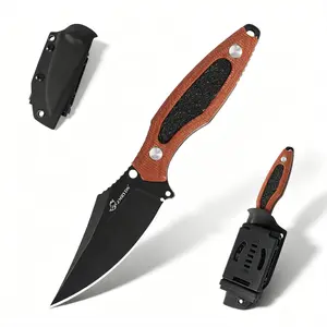 ZMRYDS SK320Fixed blade knife, Daily Utility fruit knife,Household  kitchen knife, with sheath, hiking and trekking tools, ideal gift for men Knives