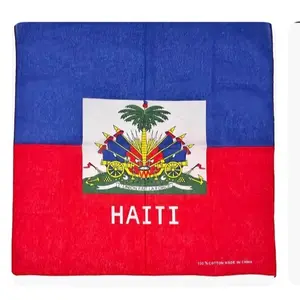 Haiti Country Flag - 100% Cotton, Decorative Accessory
