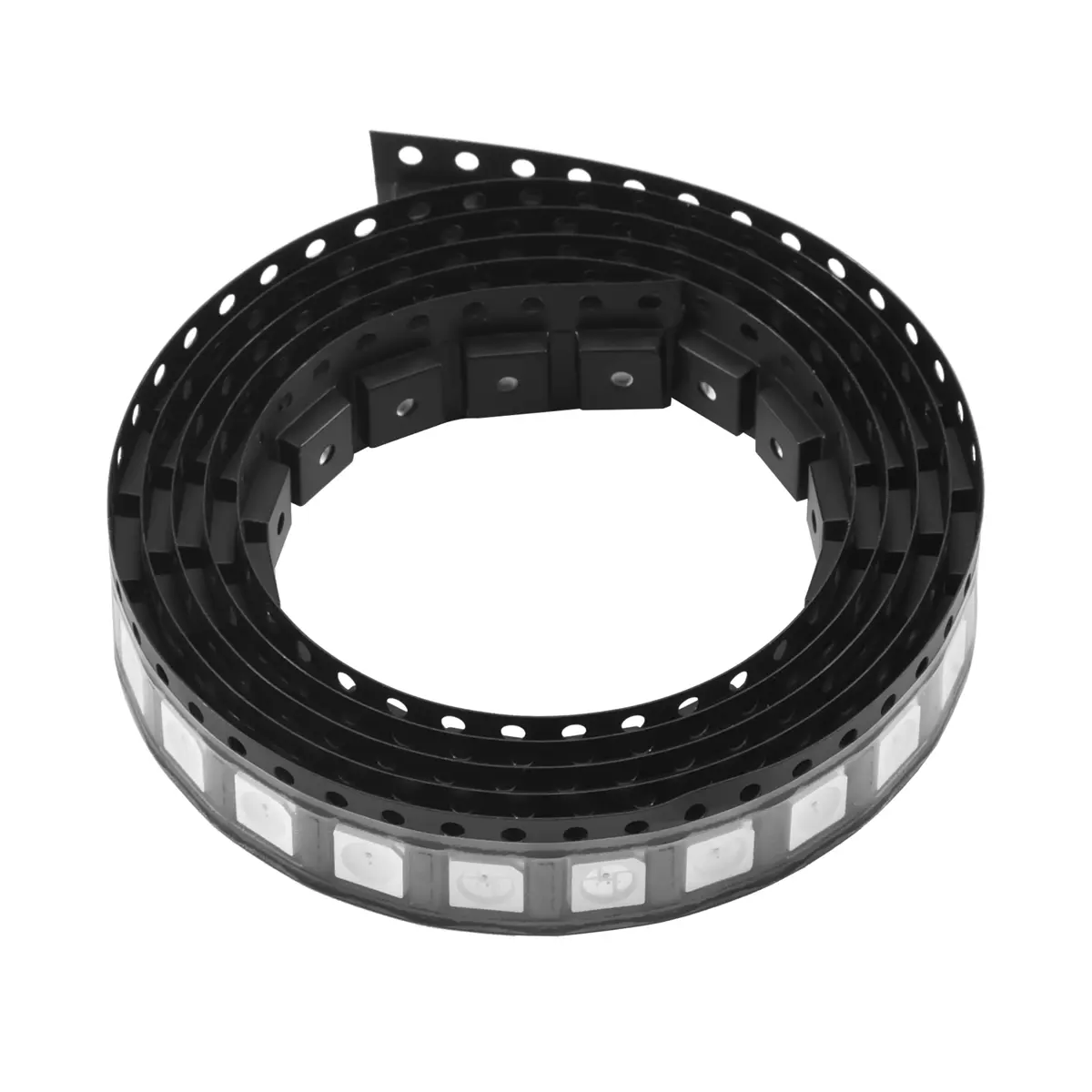 100 x WS2812B RGB LED Chip Bulk Pack, 5050 Packaged Component White PCB, Individually Addressable Pixels, 256 Levels, 30 FPS, 400Hz, 800kbps Data Speed, DC5V, Built-in Power-On/Power-Down Reset Circuits, Reverse Safe Motorcycle Lighting Accessory, Ws2812b