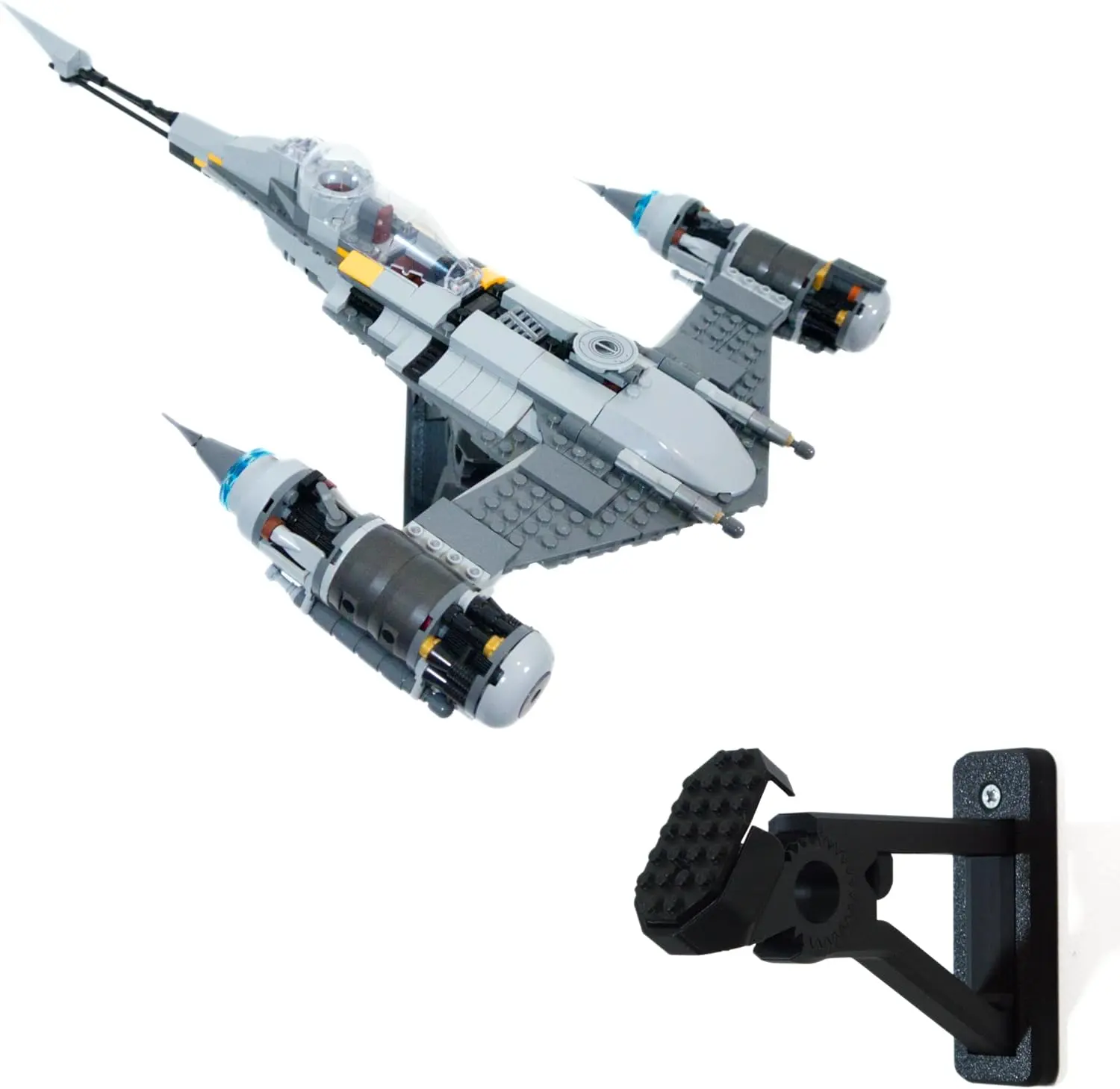 Wall Mount for Lego Star Wars The Mandalorian N-1 Starfighter 75325 – Secure & Stylish Display, Easy Installation for Collectors
