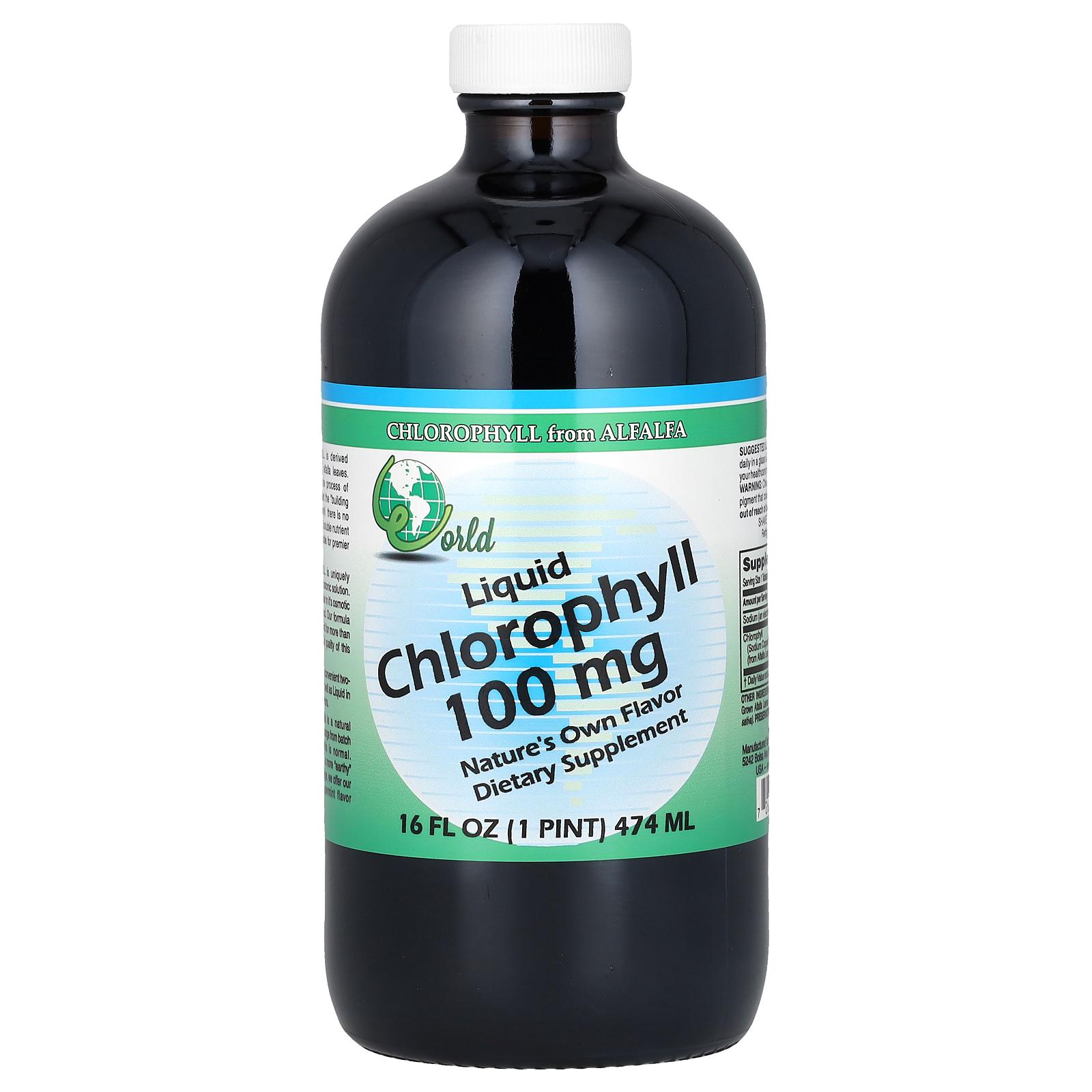 World Organic Liquid Chlorophyll, 16 fl oz (474 ml)