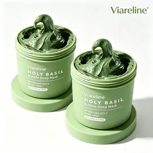 [Buy 2 Get 1] Viareline Bubble Deep Cleansing Mask - Centella Soothing Matte Foam Mask, Gentle Facial Detox, Oil Control, Blackhead Removal, Hydrating Skin Repair, Glowing Skin Boost daily skincare duo wrinkle defense