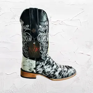 Women's Cowhide Square Toe Western Boots
