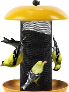 Finch Feeders for Outside, Finch Feeder for Nyjer/Thistle Seed, 2.5 lbs Seed Capacity