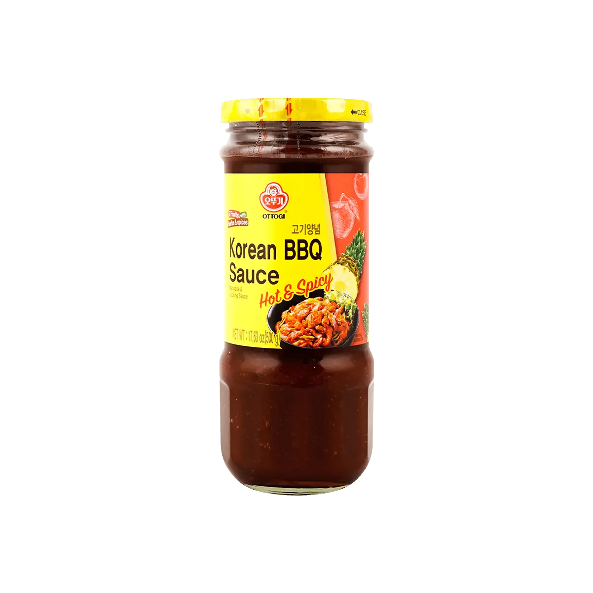 OTTOGI Korean BBQ Sauce Hot&Spicy 500g