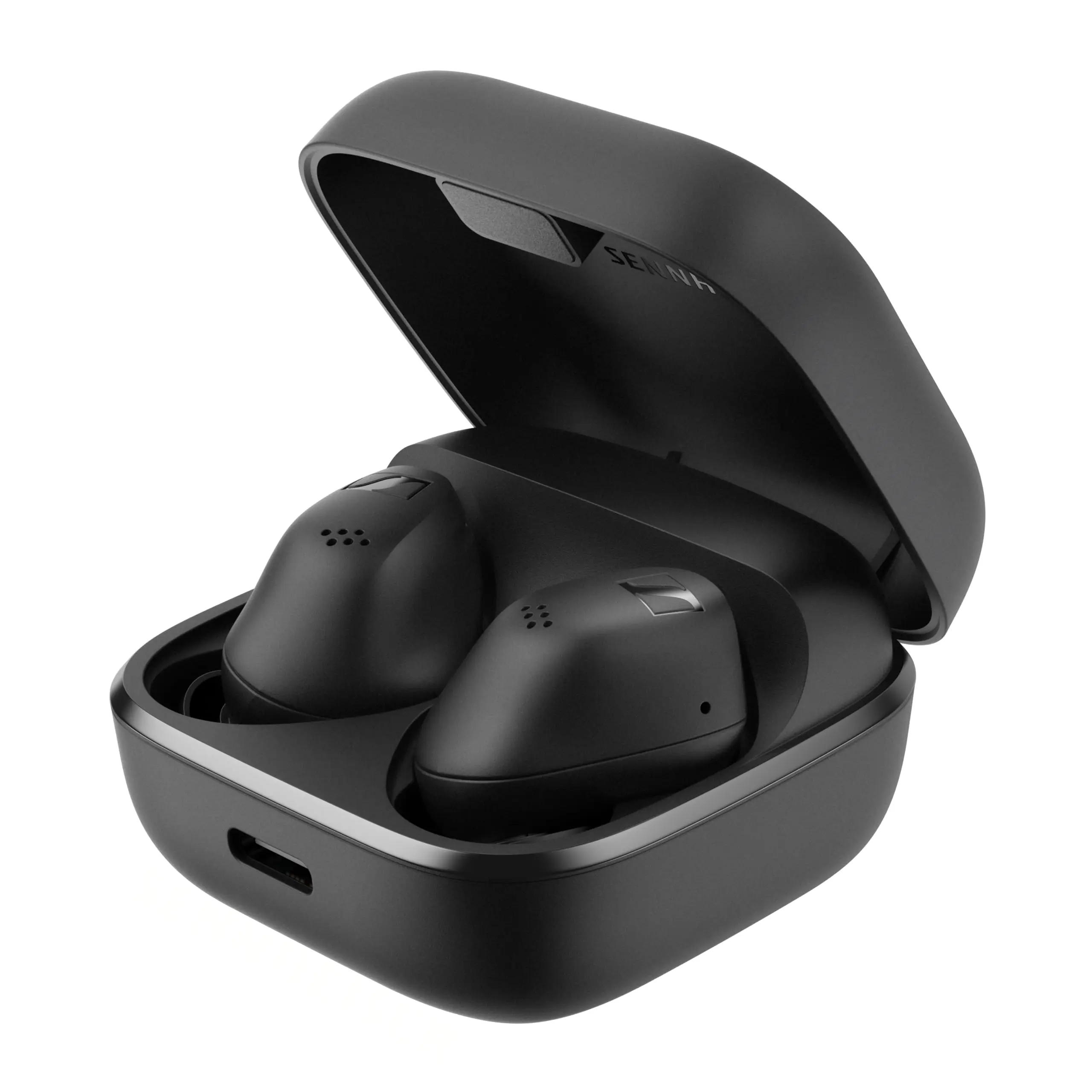 Sennheiser ACCENTUM True Wireless Earbuds - Crystal-Clear Sound with Hybrid ANC, Ergonomic Design, 28-Hour Battery Life, Touch Interface, Black Audio Headphone