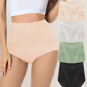 Women's High Waist Full Coverage Briefs, Plus Size Soft Everyday Underwear