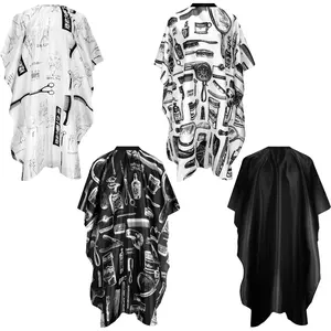 4Pcs Cape for Hair Cutting Waterproof Stylist Cape for Salon Coloring Hair, Strings & Adjustable Snap Closure - Home Improvement.