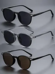 Unisex Simple Style Modern Trendy Sunglasses, Trendy Shades, Classic Shades, Trendy Casual Full Rim Sunglasses for Everyday Use, Fashion Accessories for Outdoor Activities