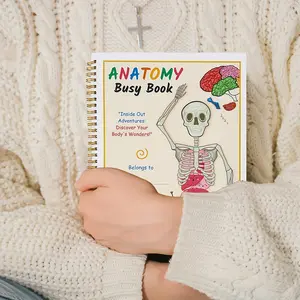 Human Anatomy Exploration Book - Quiet Travel Edition, Ideal Birthday Gift for All Ages, Interactive, Accessible, Engaging, Educational Preschool Learning, Cognitive skills, Body Structure Development