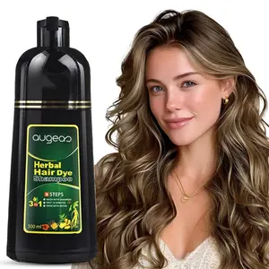 [New Upgrade - 3 in 1] Chestnut Brown Hair Dye Shampoo - Instantly Colors, Creating Shiny, Voluminous, And Smooth Hair in a Few Minutes - Natural Plant Formula, Suitable for Both Men And Women, Nourishes And Repairs