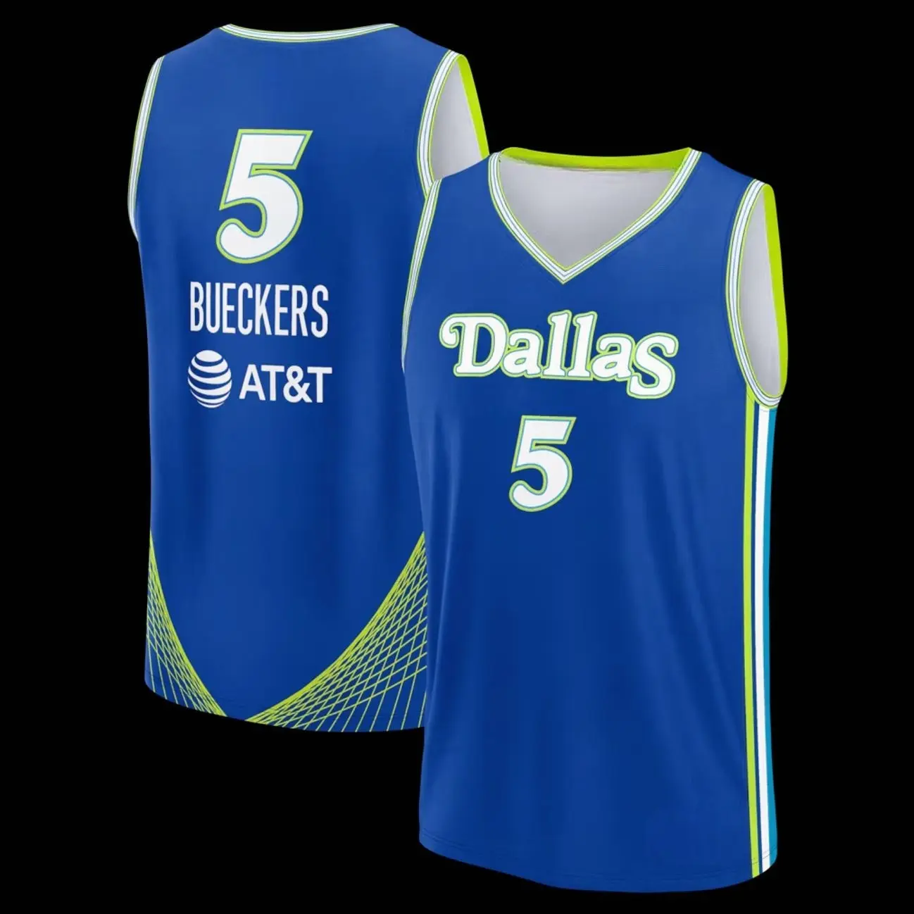 Unisex Football #5 Bueckers Dallas Team Fast Break Replica Jersey - Rebel Edition - Royal