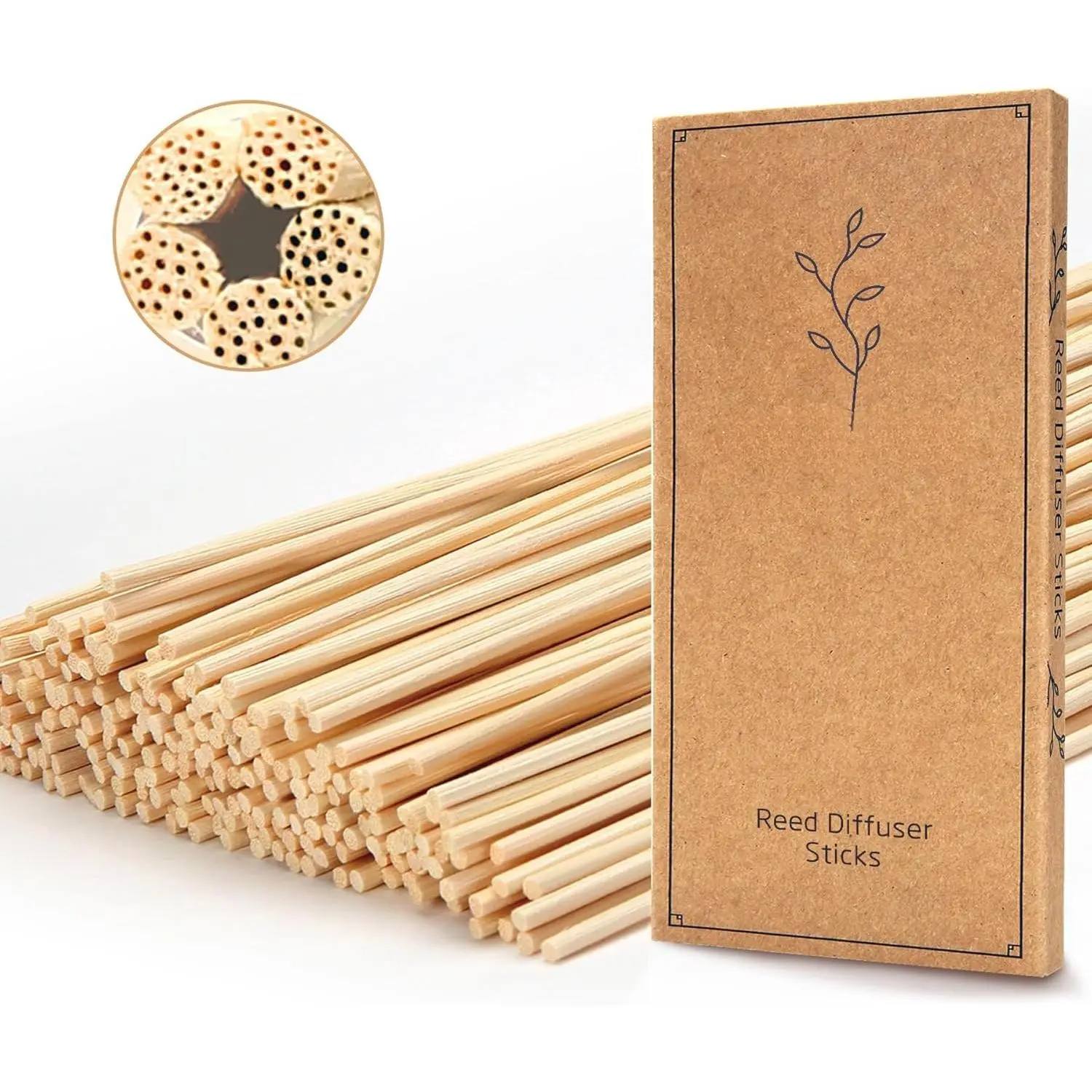 Reed Diffuser Sticks,7.5 Inch  Rattan Sticks,Diffuser Refills,Essential Oil Aroma Diffuser Replacements Sticks ( Color)