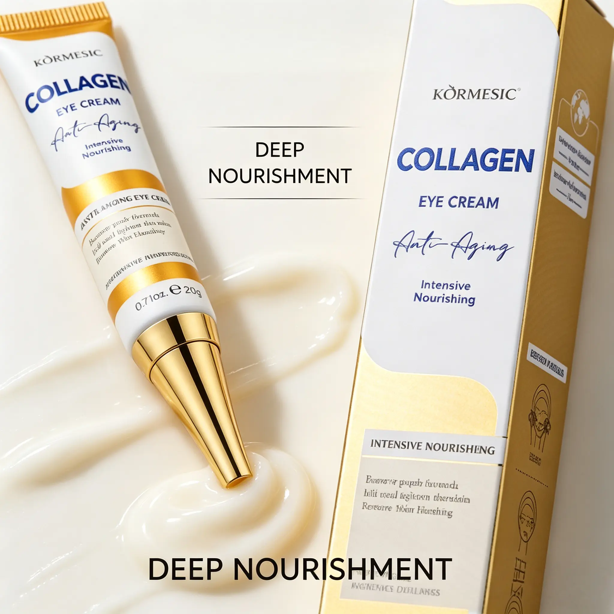 Collagen Revitalizing Eye Cream - Hydrating Moisturizer with Moisture Boost, Anti-Fatigue Tightener, Firming Self-Care Product for Elasticity & Youthful-Looking Eyes