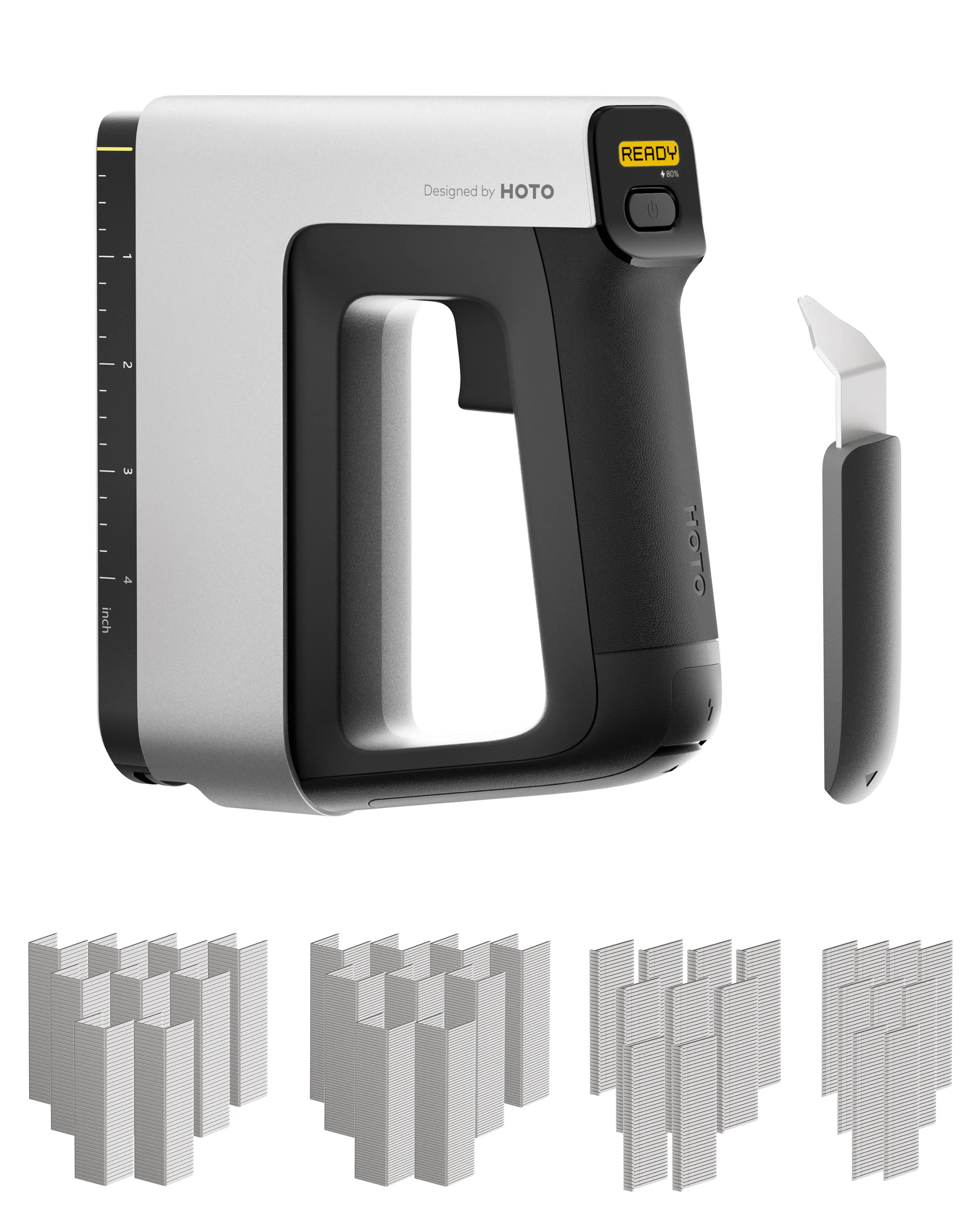 HOTO Pulse Cordless 4-in-1 Stapler, Power Tool for Home & Office Fastening Tasks