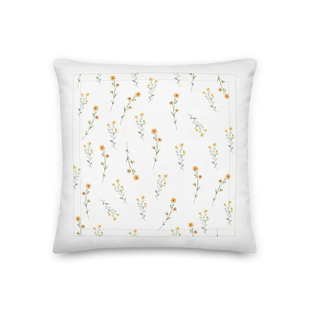 Yellow Flower Pillow