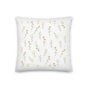 Yellow Flower Pillow