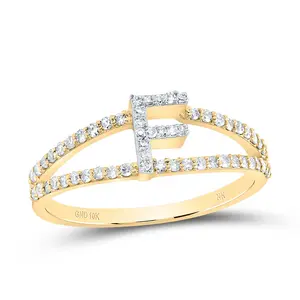 1/4Ctw-Dia Nk Gift Initial "F" Ladies Ring (1.66 grams)
