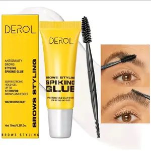 Brow Styling Spiking Gel - Antigravity Brows Styling Glue with Super Strong Hold Up to 12 Hours for Brows and Edges Water Resistant Makeup Cosmetic