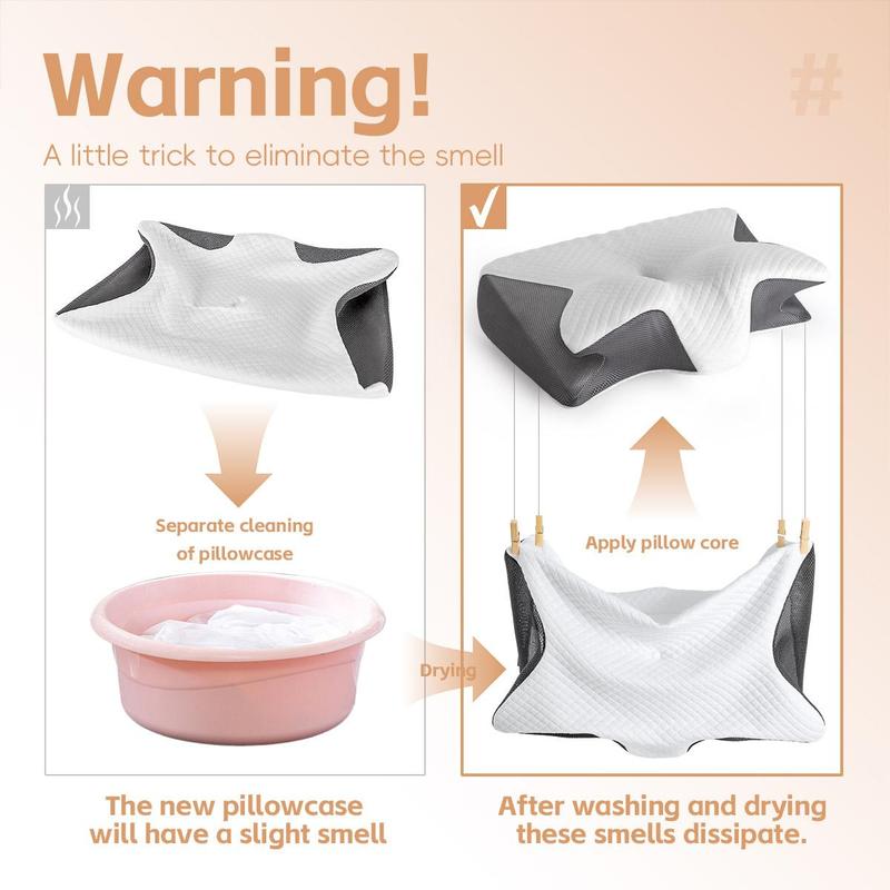 Memory Foam Neck Pillow, 1 Count Comfortable Neck Pillow, Essential Supplies for Home, Travel, Dormitory, Bedroom