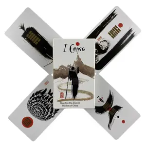 I Ching Tarot Cards Wisdom Of China A 64 Oracle English Visions Divination Edition Deck Borad Playing Games