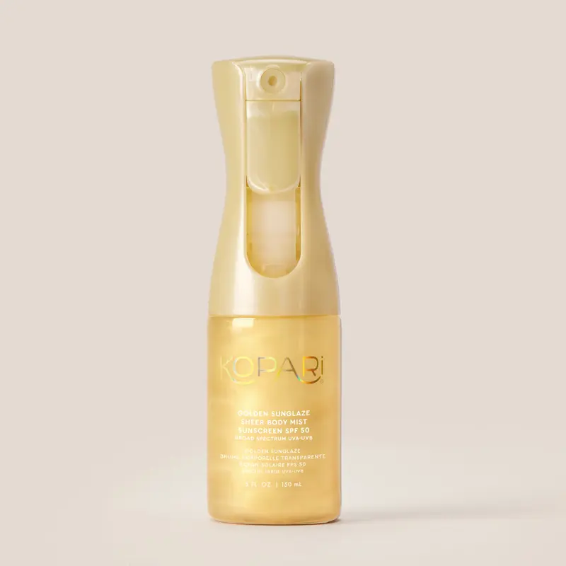 Kopari Golden Sunglaze Sheer Body Mist SPF 50 – Fine Mist Hydrating Body Sunscreen