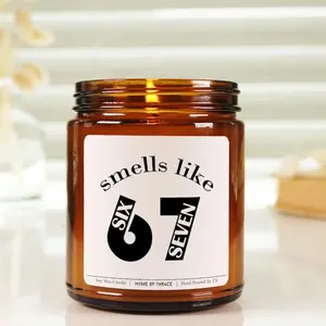 Smells Like Six Seven Funny 6 7 Gen Alpha Candle Christmas Gift For Teen teen 67, 6-7 Meme Gifts for Teenager Birthday Christmas Gag Gifts, Gen Alpha Gifts Teen Slang Rizz Gifts Delulu