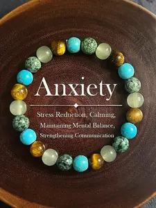 Healing Bracelet, Energy Bracelet, Elastic Cord Chakra Jewelry, Bohemian Style Gift for Women/men, Anxiety Relief Fashion Accessory
