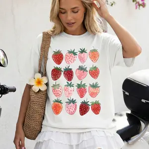 Strawberries, Summer, Fruit Festival, Beach Ready, Sweet, Rio Comfort Colors T-Shirt, Women's Comfort Colors Tee