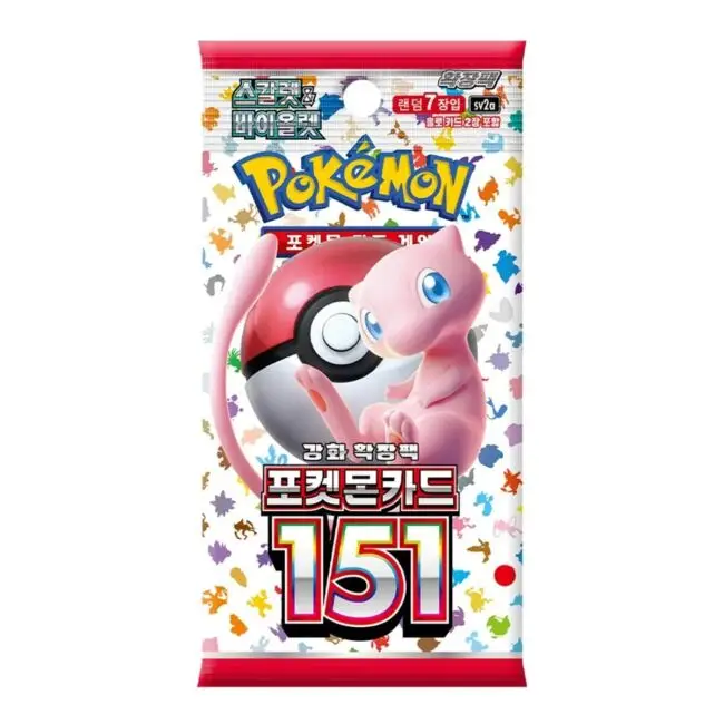 151 - Booster Pack - 7 Random Cards - SV2A - Japanese / Korean Pokemon TCG
