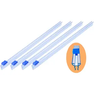 Plastic Wrap Cutter Slide Cutter - Reusable Snap-on Sliding Cutter Fit 12 inch Plastic Wrap Foil Wax Paper Parchment Paper Barbecue Paper Baking Paper Roll, Two Way Wrap Slide Cutter 4 pcs
